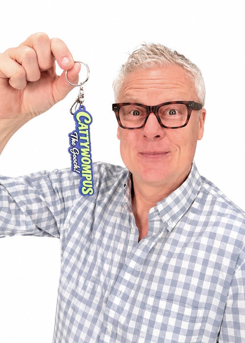 Cattywompus bag charm/key chain